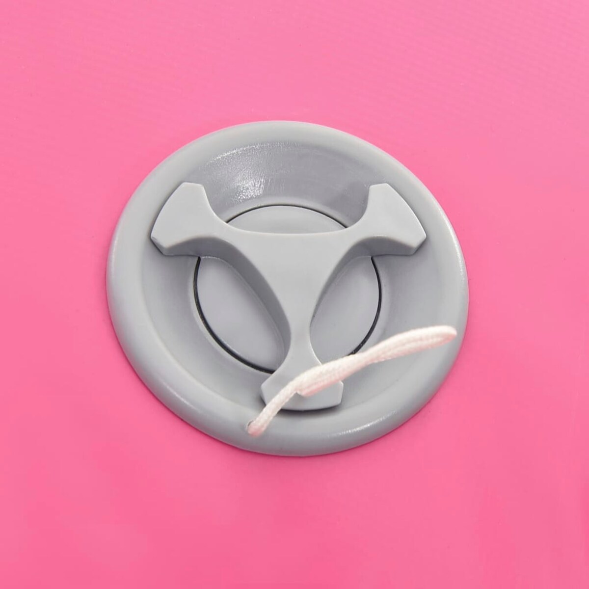 vidaXL Dmuchany wałek gimnastyczny z pompką, 120x75 cm, PVC, różowy