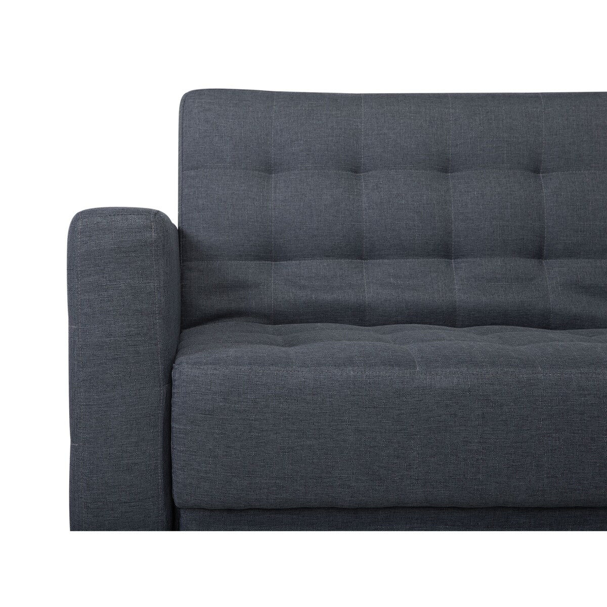 Narożnik rozkładany 4-osobowy lewostronny ciemnoszary ABERDEEN