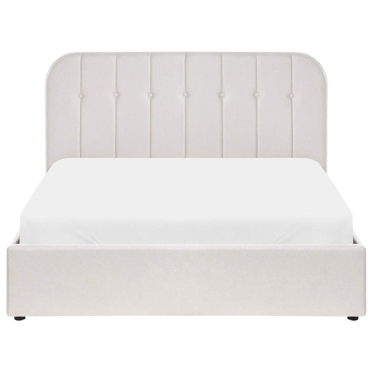 Łóżko z pojemnikiem CHALLANS 140 x 200 cm Złamana biel