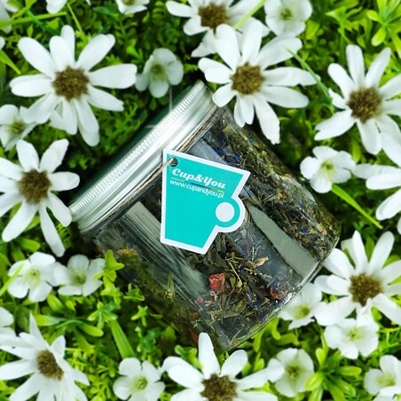 Herbata zielona JAŚMINOWA ROSA o smaku jaśminu z nutą owoców cytrusowych - herbata liściasta sypana mieszanka napar susz - gotowa na prezent upominek