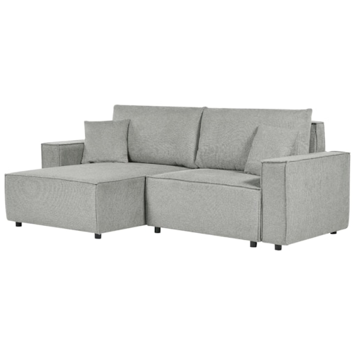 Narożnik prawostronny rozkładany z pojemnikiem szary KARILA