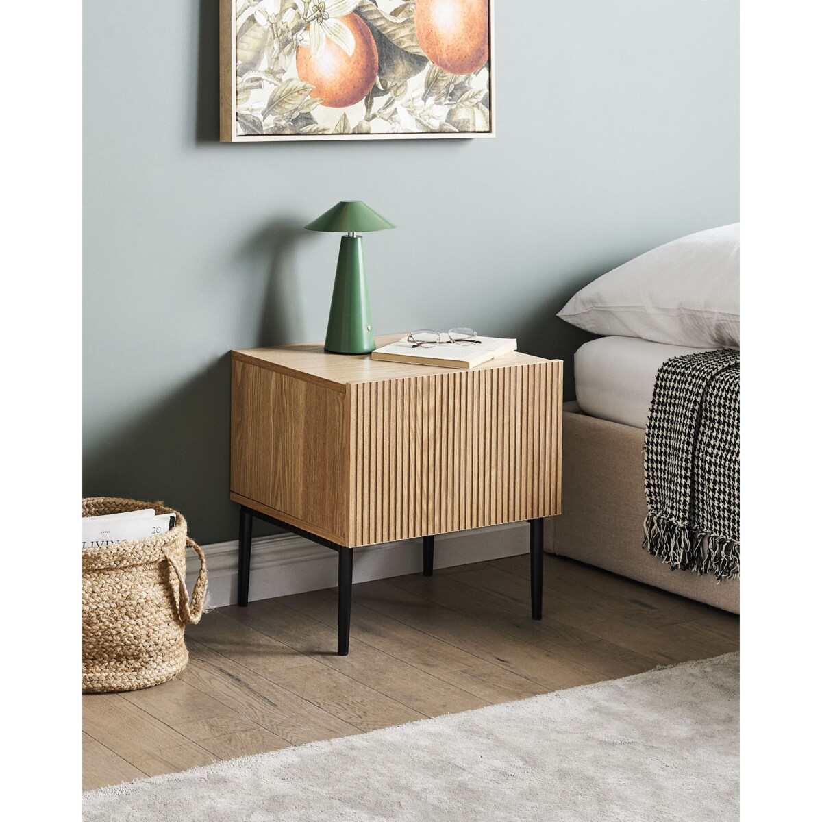 Szafka nocna BLYTHE Drewno Brązowy