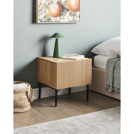 Szafka nocna BLYTHE Drewno Brązowy