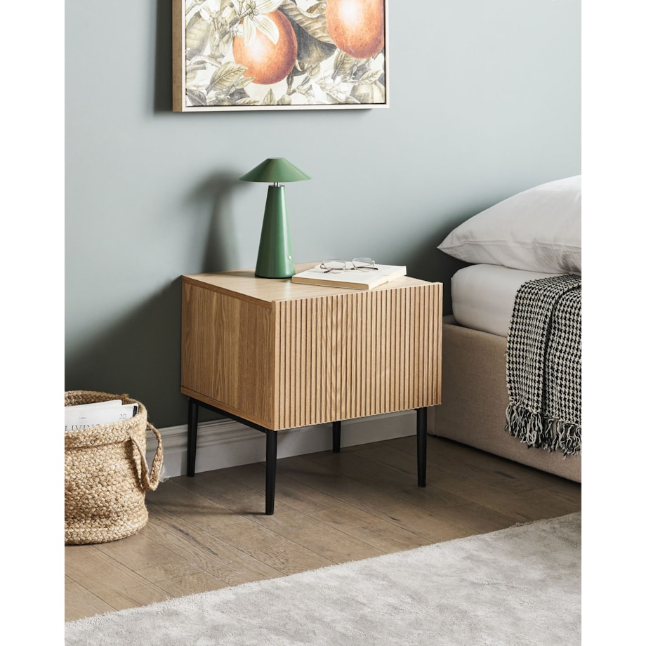 Szafka nocna BLYTHE Drewno Brązowy