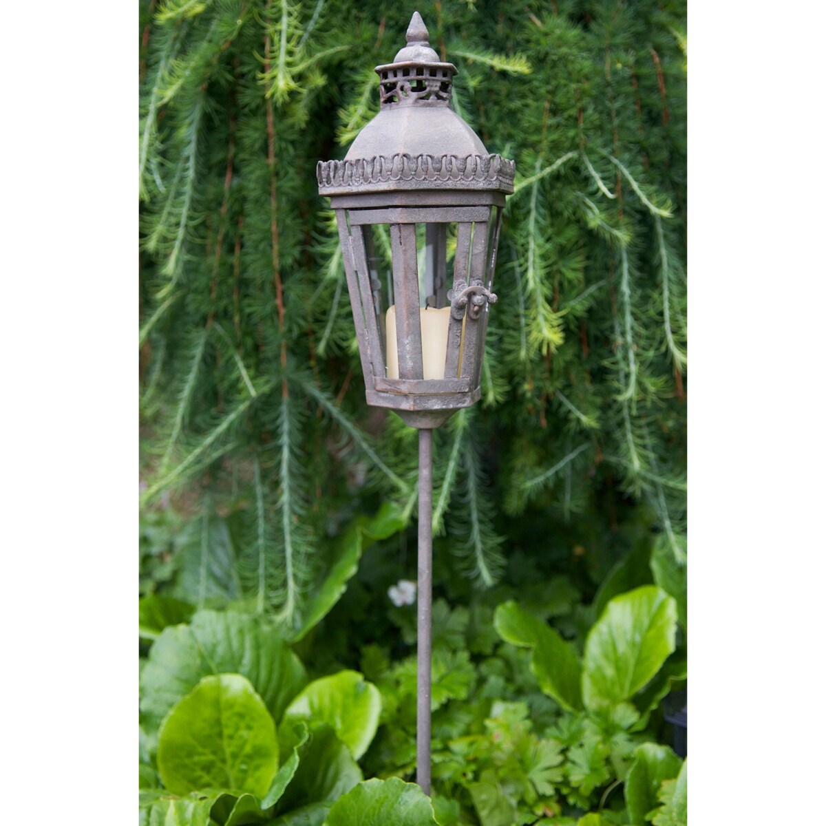 LAMPION ELAINE OGRODOWY do wbicia w ziemię retro