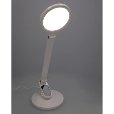 Lampka Biurkowa Szkolna Na Biurko Stołowa Led Trzy Barwy Do Pracy Z Zegarem