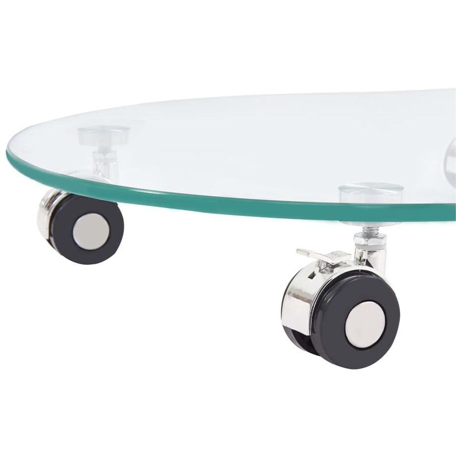 vidaXL Stolik kawowy, 45 x 40 x 58 cm, szkło hartowane