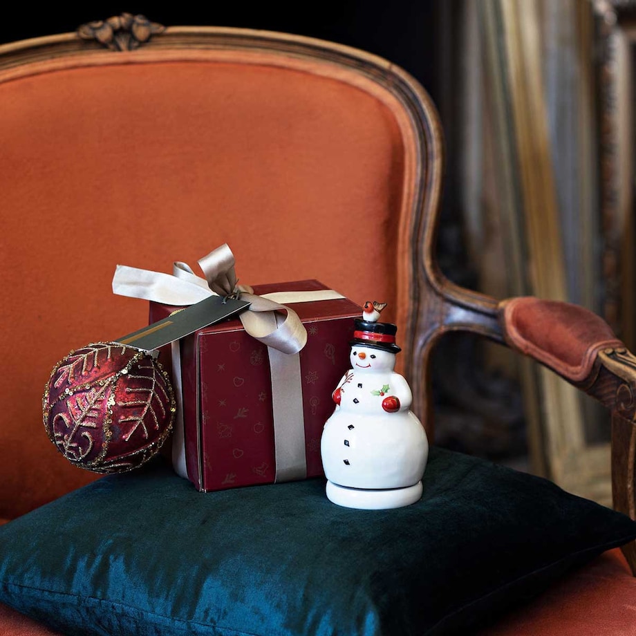 Pozytywka, figurka Bałwan Nostalgic Melody, 8 x 8 x 15 cm, Villeroy & Boch