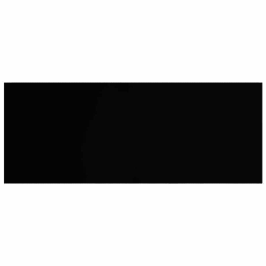 vidaXL Półka ścienna, wysoki połysk, czarna, 60x23,5x3,8 cm, MDF