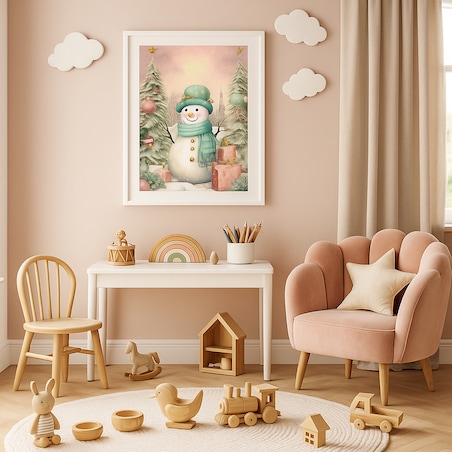 Plakat Bałwanek 50cm x 70cm