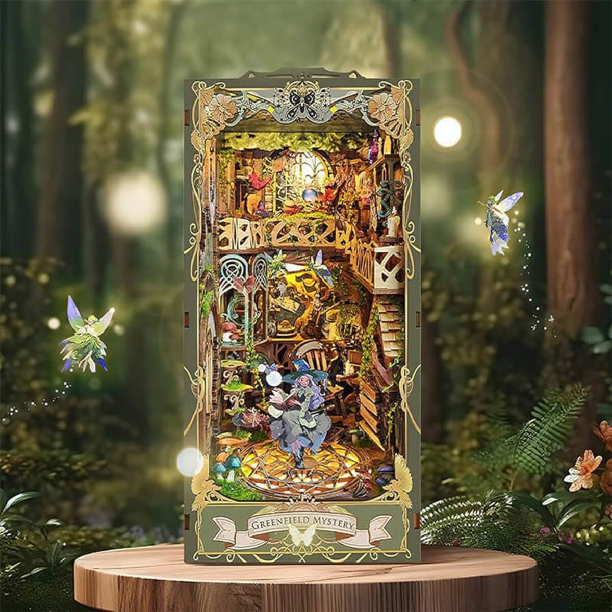 Miniaturowy domek Book Nook - Czarodziejki lasu