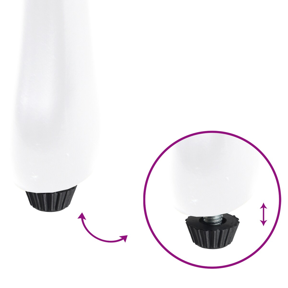 Krzesła ogrodowe vidaXL 2 szt. Białe z odlewanego aluminium