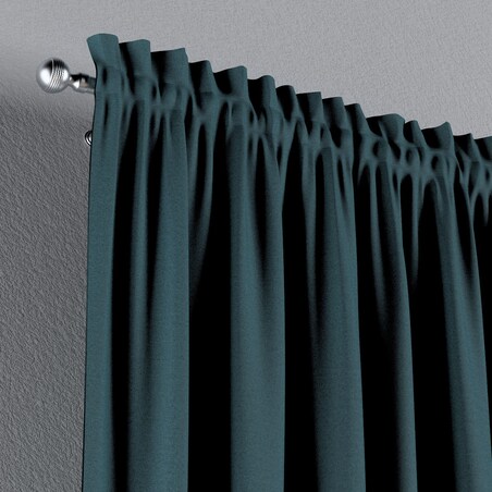 Zasłona na kanale z grzywką 1 szt. 130x245 niebieski