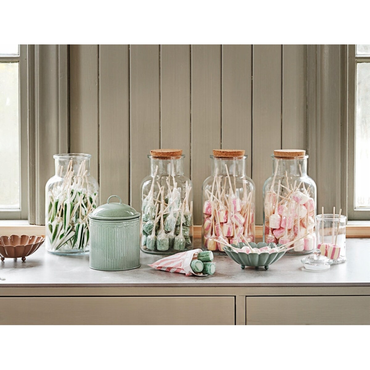 PATERA METALOWA na owoce zielona śr. 16cm