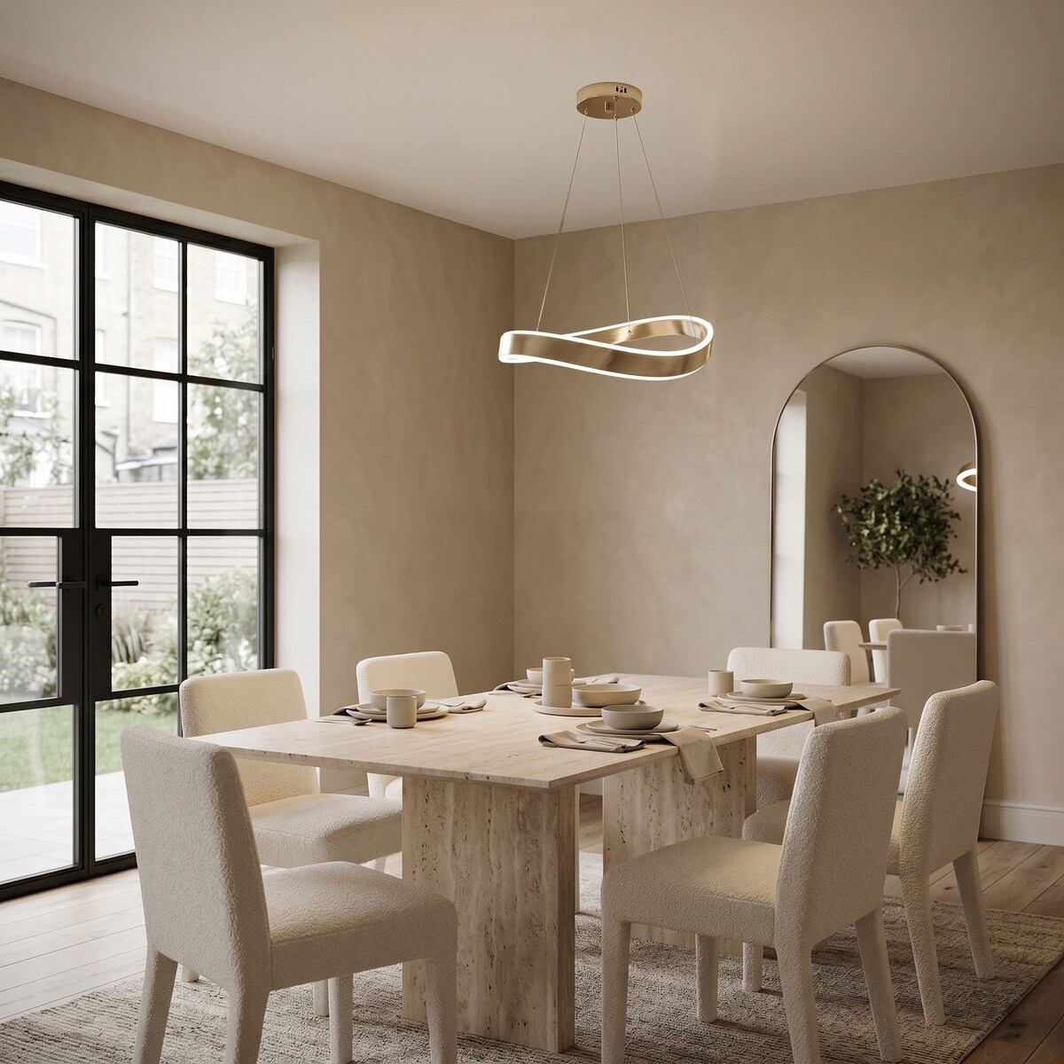 Lampa Sufitowa Wisząca Swe064-Cp 40Cm Złoty, Metal, Tworzywo Sztuczne