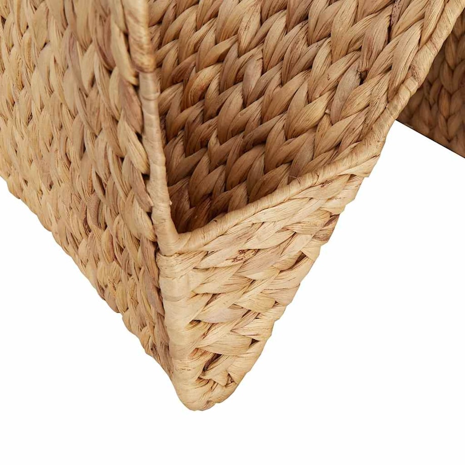 vidaXL Stojak na gazety, 31x31x31 cm, hiacynt wodny