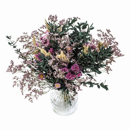 Bukiet suszonych kwiatów Aurora - eukaliptus, limonium, owies