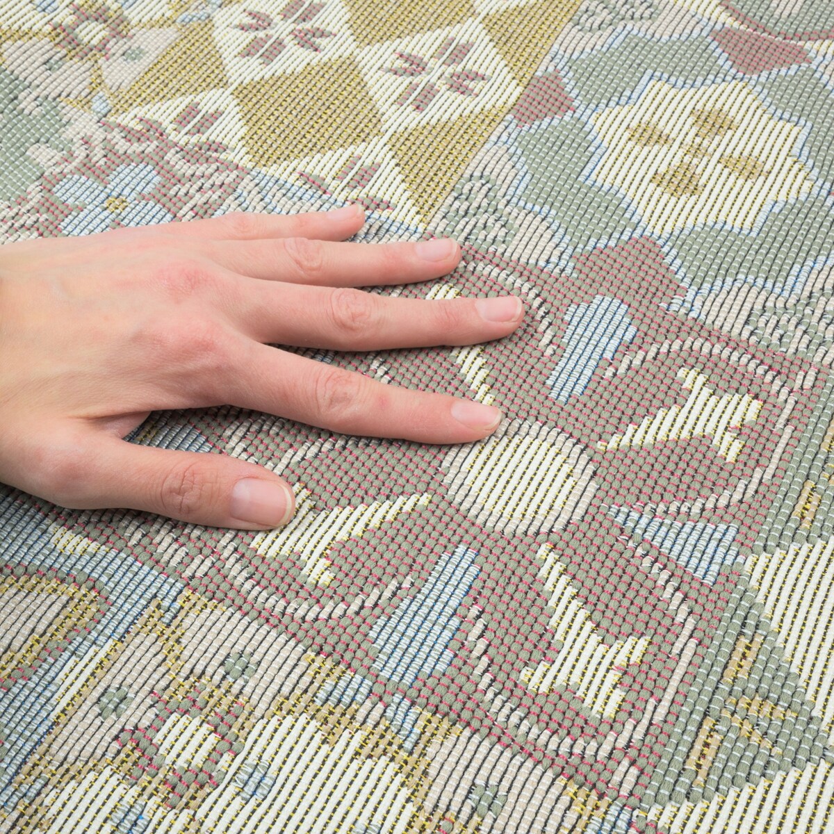 Dywan tkany na płasko SELENA  80x200 cm e-floor OEKO-TEX marokański beżowy