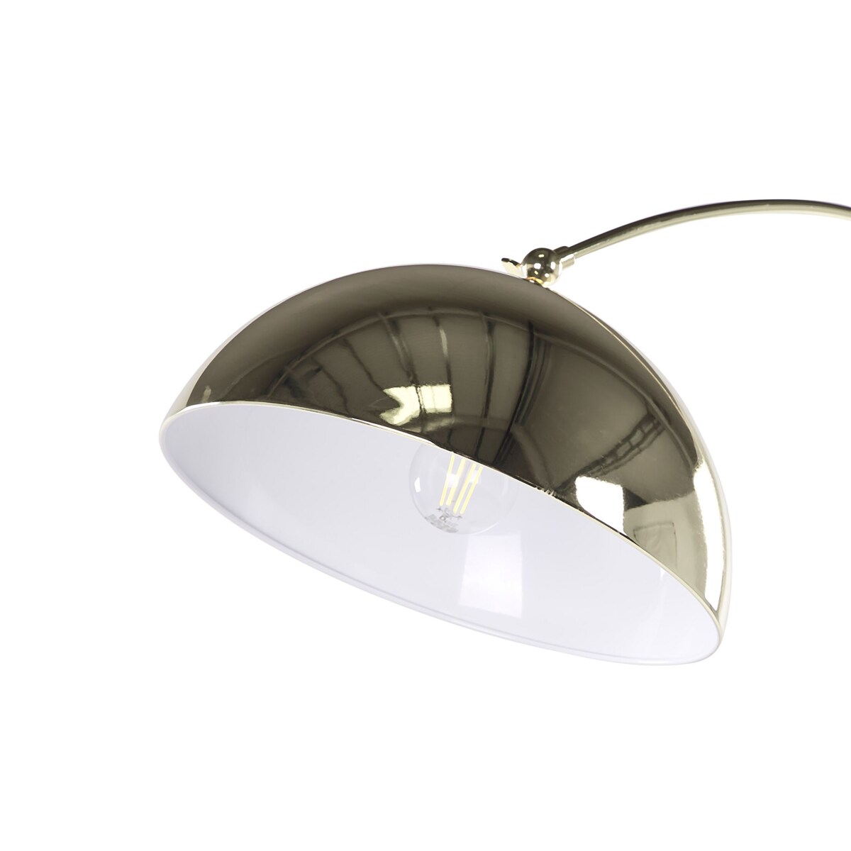 Lampa podłogowa metalowa złota KAMA
