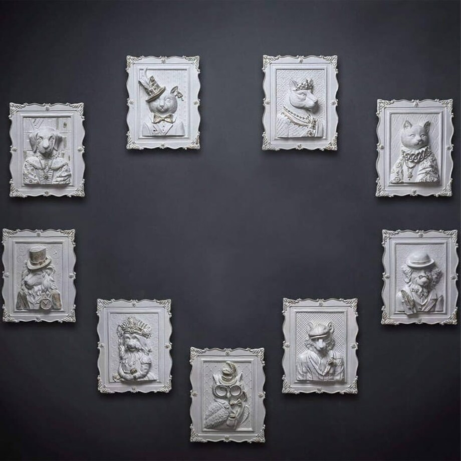 Malowanie 3D - Płaskorzeźba Dostojny lew