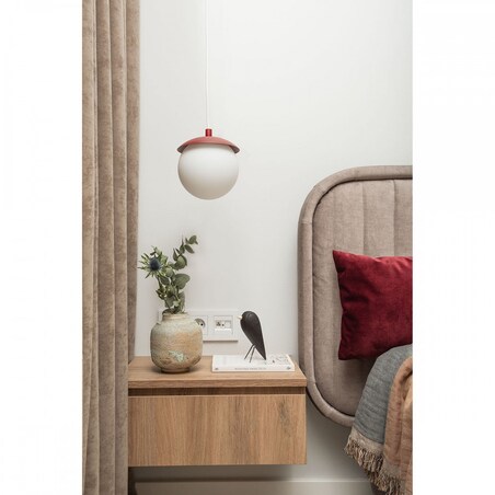 KUUL F burgundowa sufitowa lampa wisząca