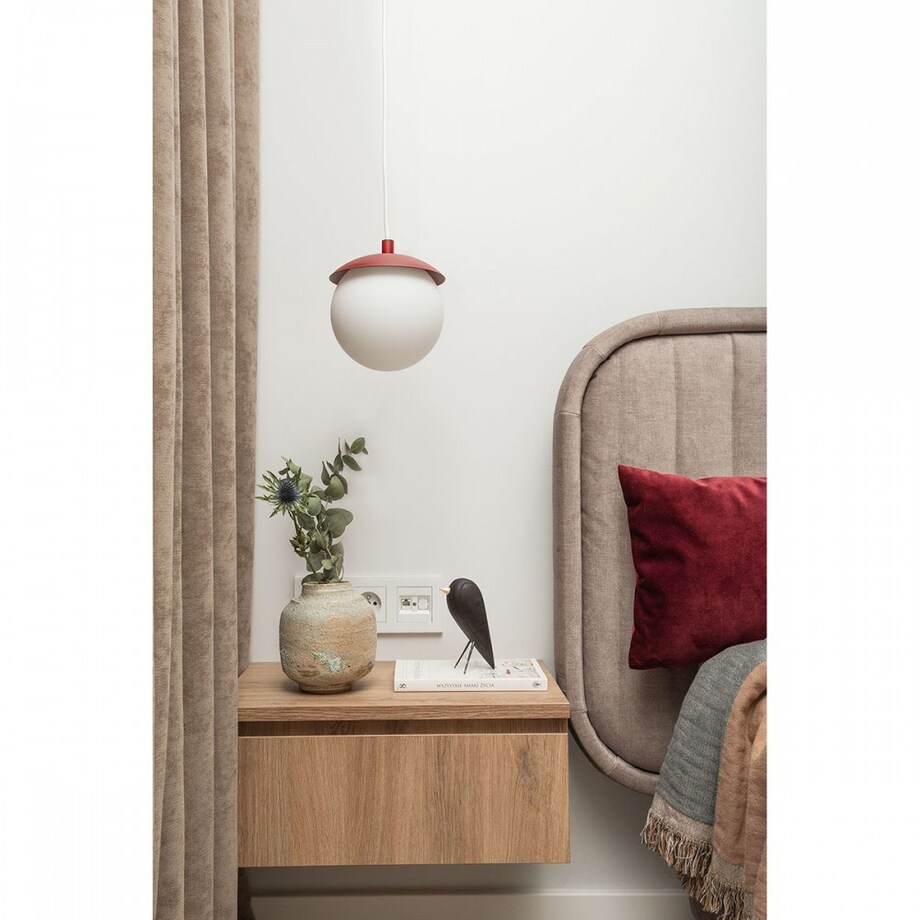 KUUL F burgundowa sufitowa lampa wisząca