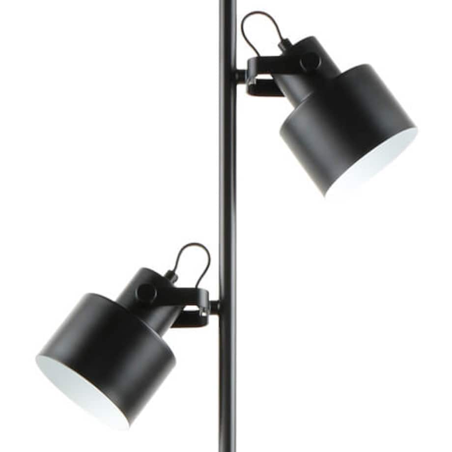 Podłogowa lampa do salonu Draco A4022A-MBK Zumaline regulowana czarna