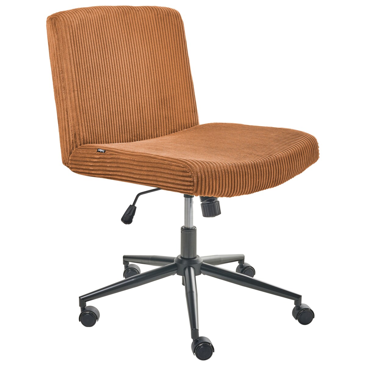 Krzesło obrotowe GEDDES Sztruks Złoty brąz