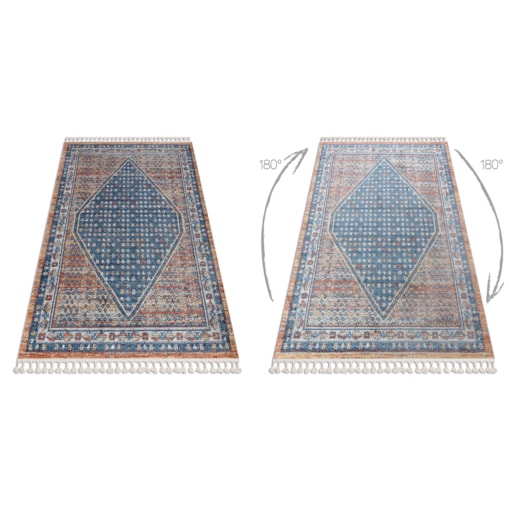 Dywan nowoczesny BELLE BG58A granat / beż 120x170 cm