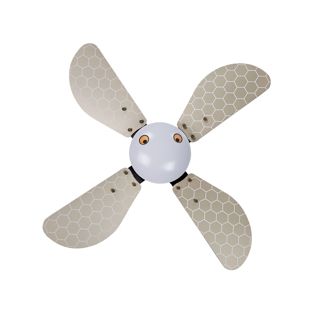 Wentylator sufitowy czarno-żółty DOLORES