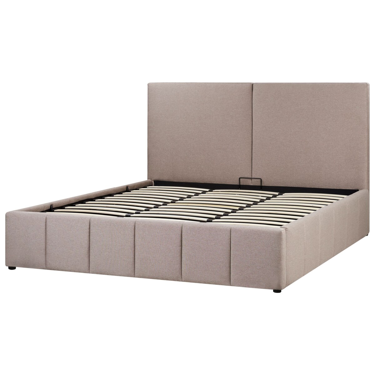 Łóżko z pojemnikiem CASTELNAVET 180 x 200 cm Beżowoszary