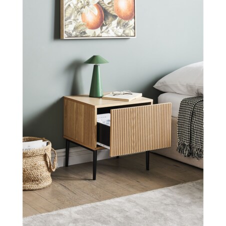 Szafka nocna BLYTHE Drewno Brązowy