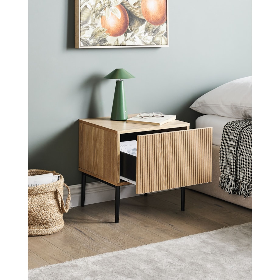 Szafka nocna BLYTHE Drewno Brązowy