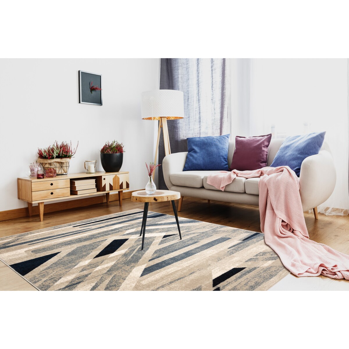 Dywan NAIN Geometryczny 7706/51955 beż / 120x170 cm