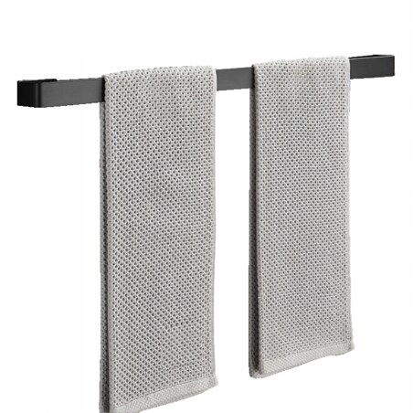 Wieszak Łazienkowy Uchwyt Ścienny Do Łazienki Na Ręczniki Loft Czarny 40Cm