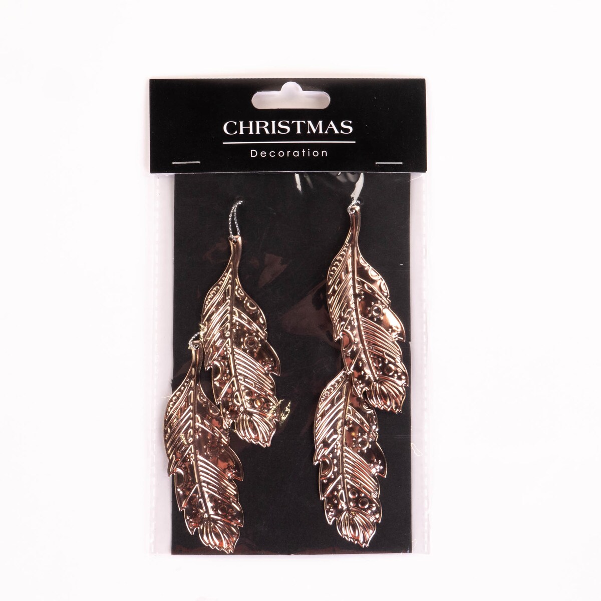 Dekoracje świąteczne zawieszki liście, piórka, 4 sz.