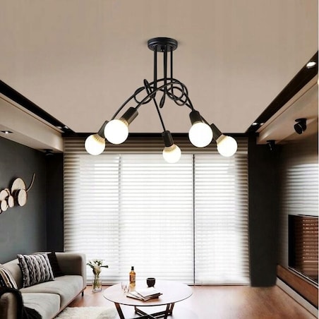 Lampa Sufitowa Wisząca Żyrandol Paradise 5 E27 Led
