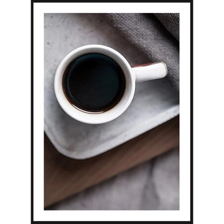 Poster Story, Plakat, Obraz - Kawa w Białej Filiżance, wymiary 70 x 100 cm