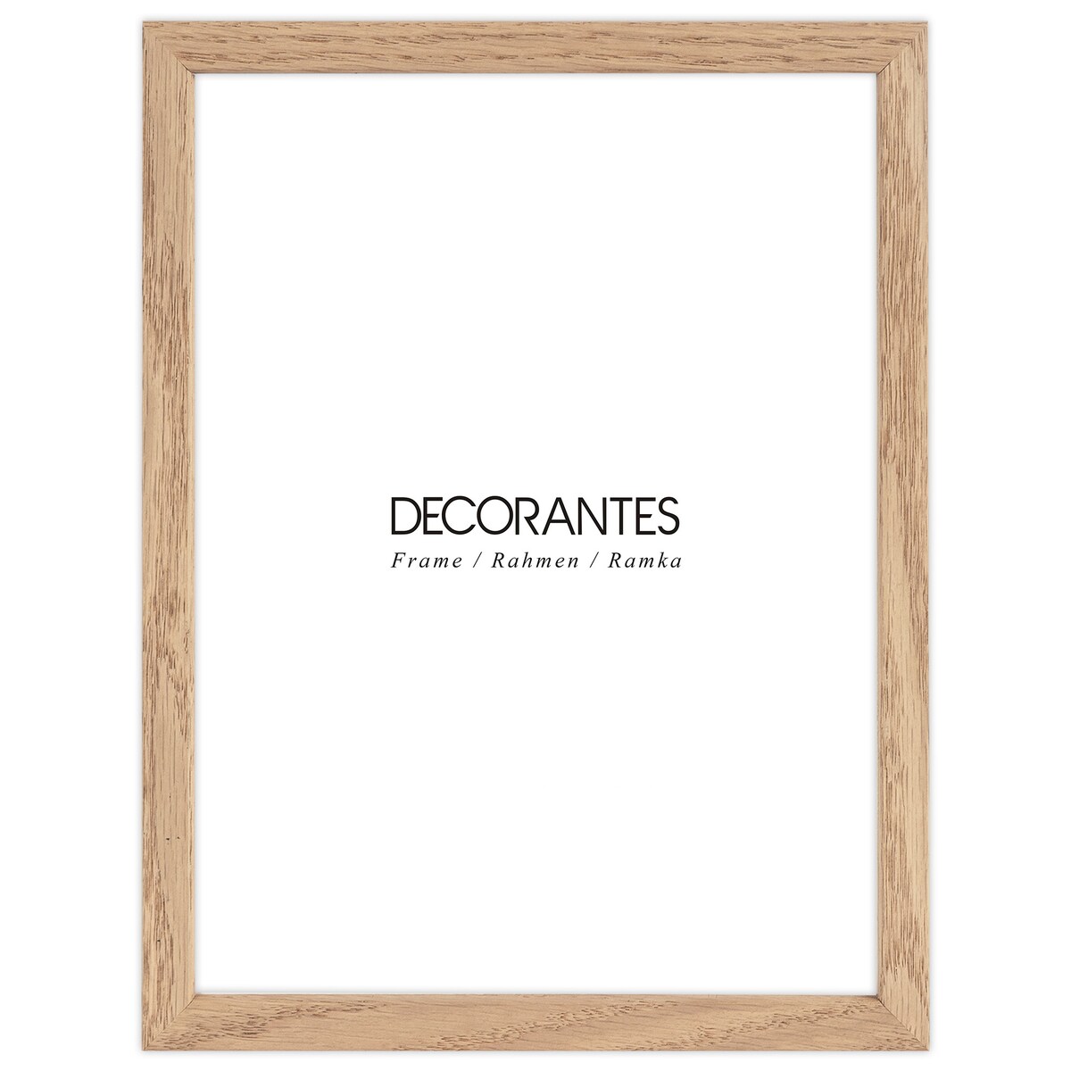 Ramka na zdjęcia 18x24 cm ramka drewniana dębowa naturalna foto ramka z litego drewna dębowego prostokątna OAK FRAMAI