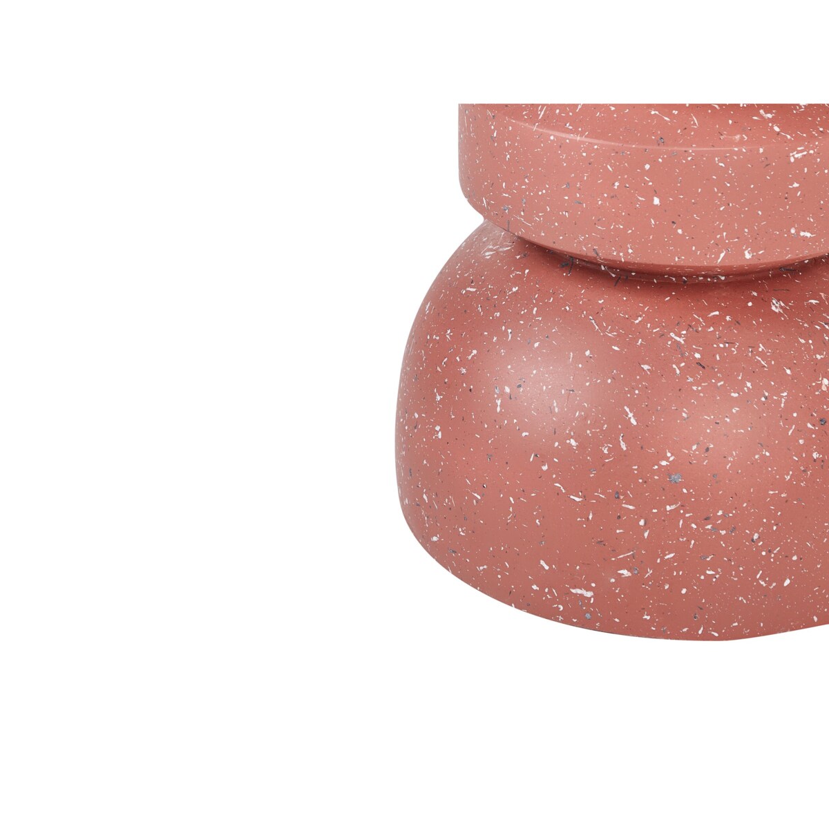 Stolik pomocniczy czerwony z efektem lastryko FALIRO