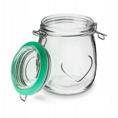 6x SŁOIK POJEMNIK 800 ml z klipsem na weki grzyby bigos jedzenie barszcz