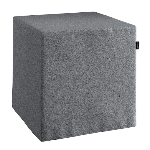 Pufa kostka, ciemno szary melanż, 40 x 40 x 40 cm, Amsterdam