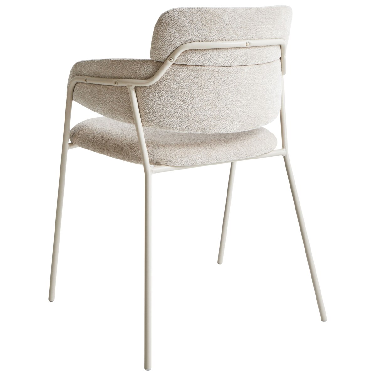 Zestaw 2 krzeseł do jadalni PAONIA Szenil Jasnobeżowy