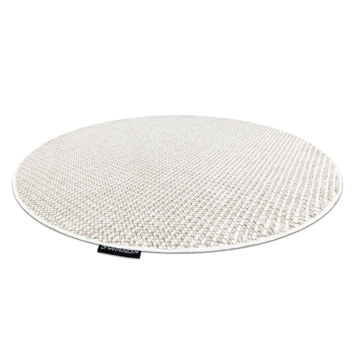Dywan CASABLANCA LOOP koło biały / beż koło 150 cm