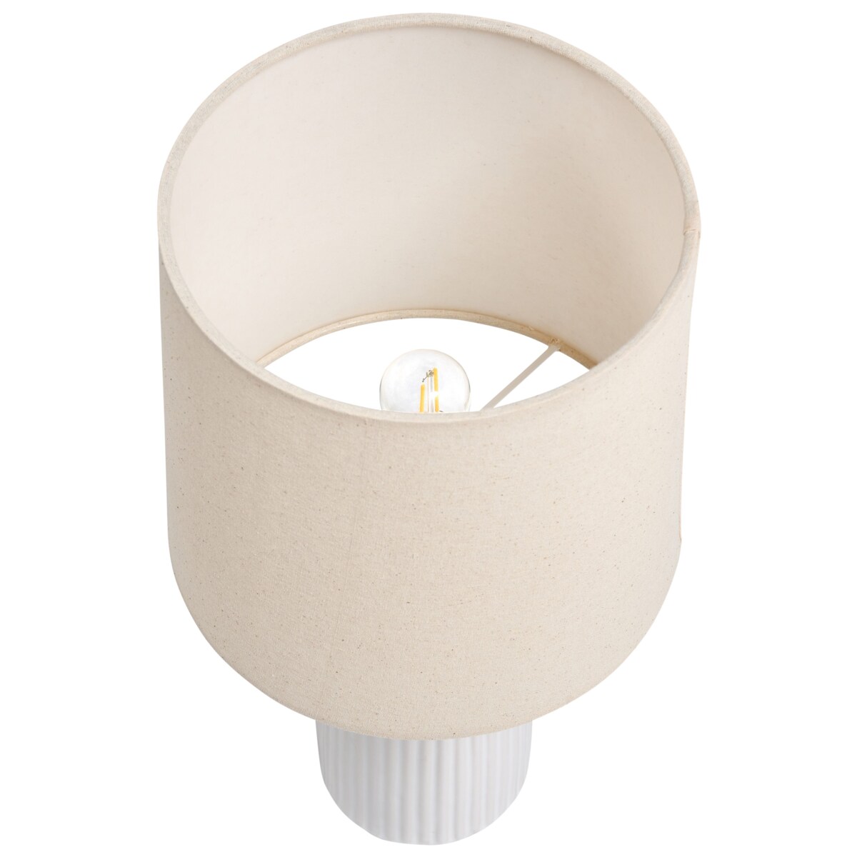 Lampa stołowa SALIENTE Ceramika Złamana biel