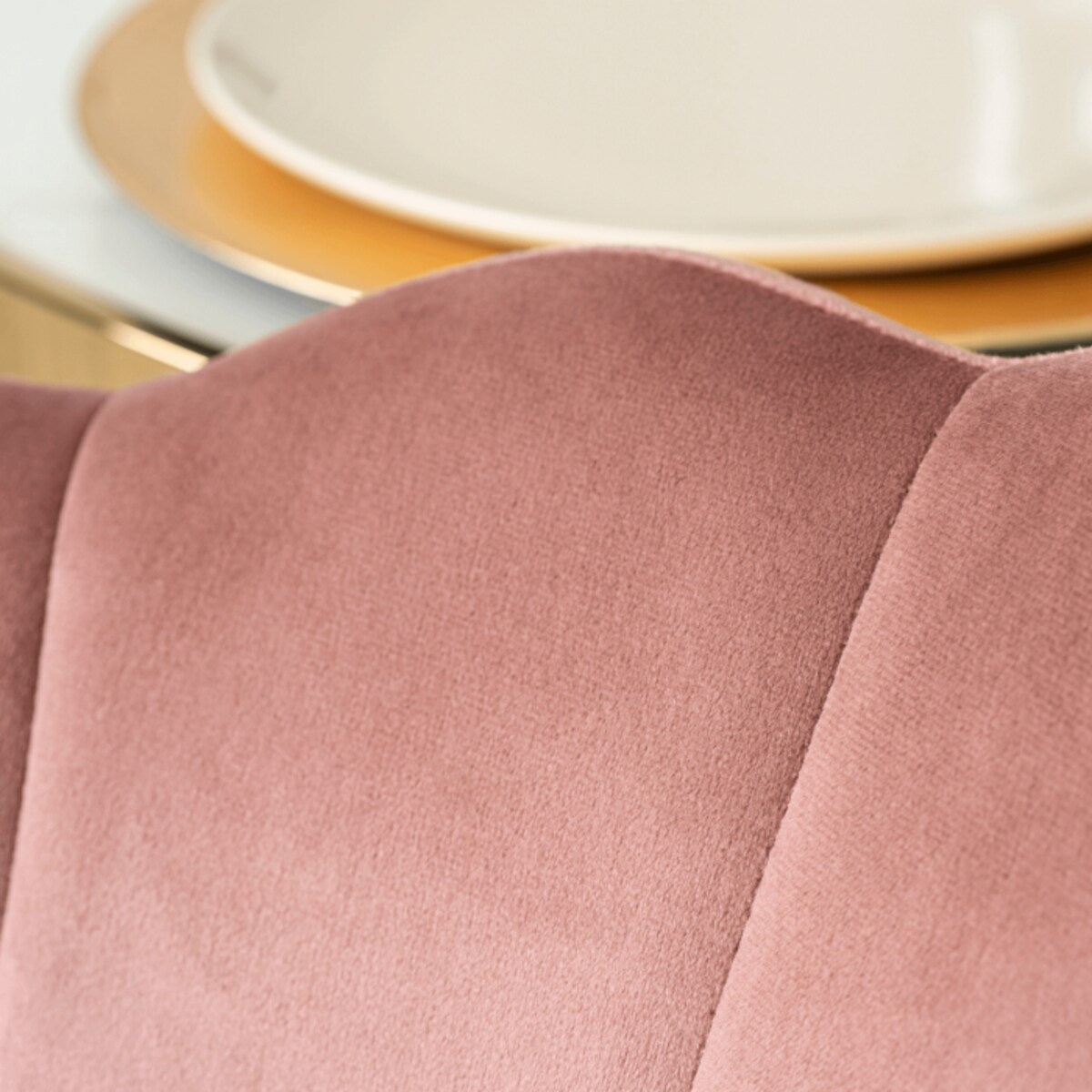 Krzesło Muszelka Do Salonu Jadalni Toaletki Welurowe Glamour VIOLA Różowe