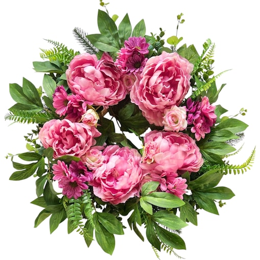 Wiosenny wianek ø 55-60 cm stroik wielkanocny XXL peony