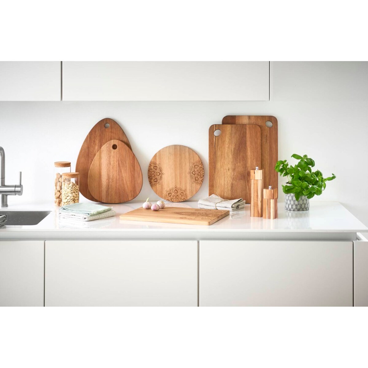 Deska do krojenia, 40 x 29 cm, drewno akacjowe, ZELLER