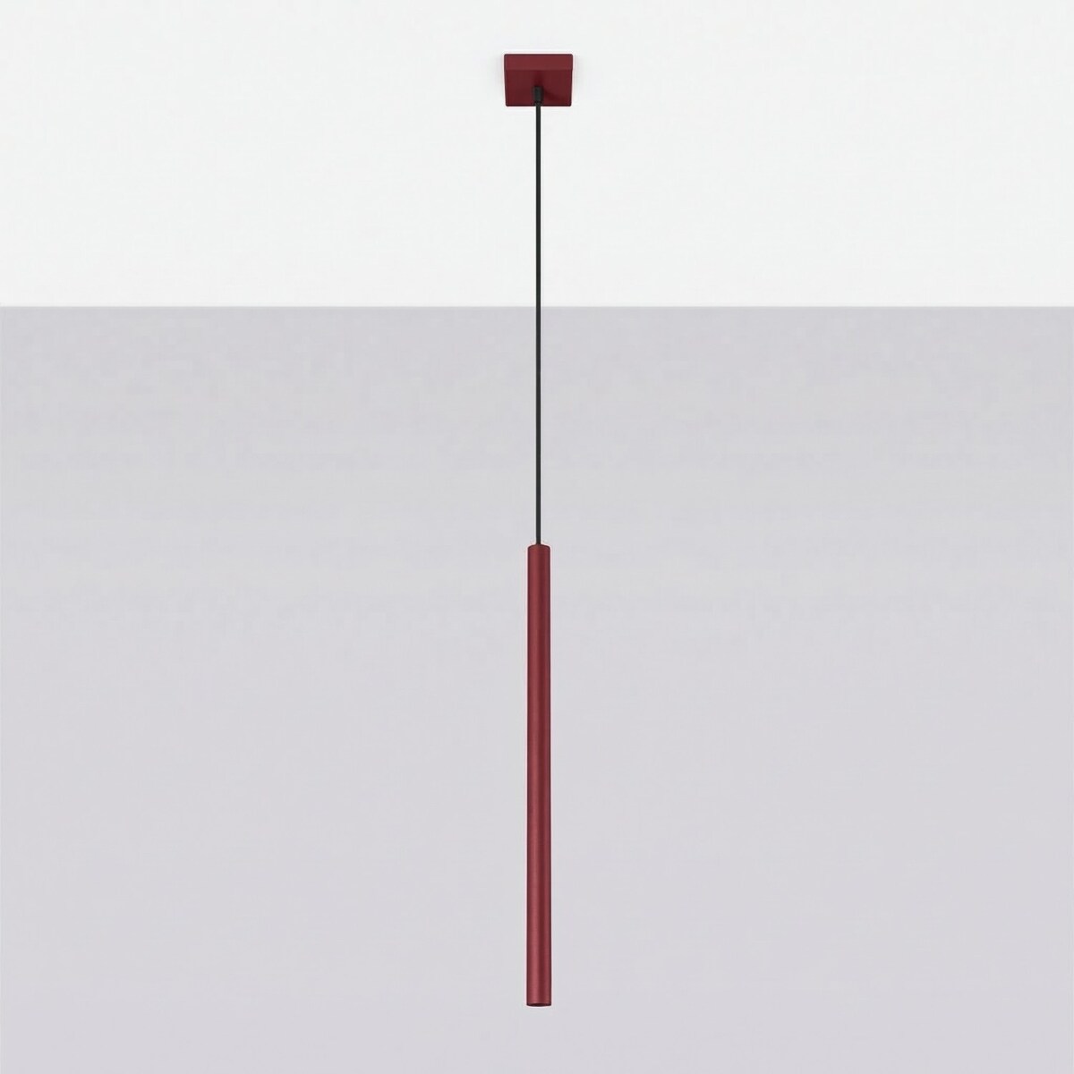 Lampa wisząca PASTELO 1 burgund
