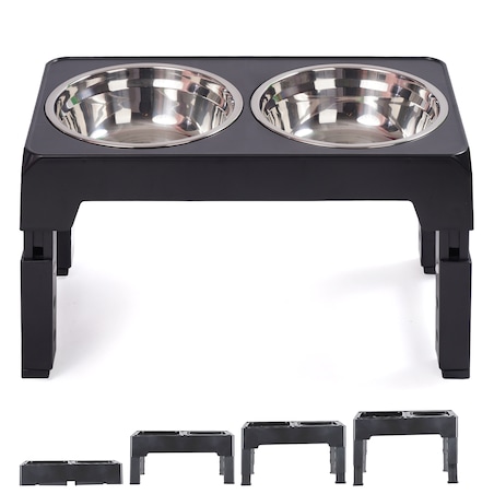 Zestaw Misek Dla Pupila Z Regulacją Wysokości Stal Nierdzewna Woda Karma